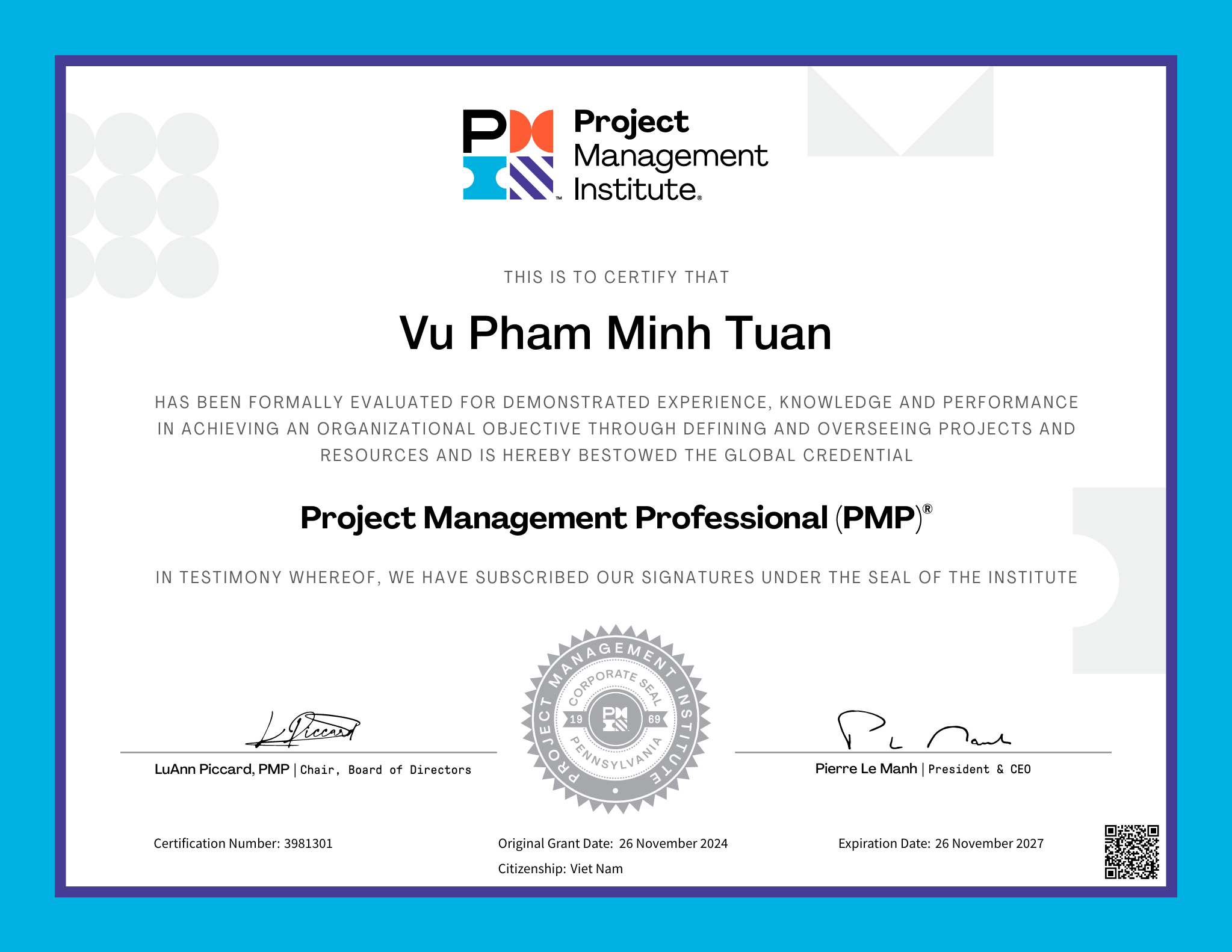 PMP® credential